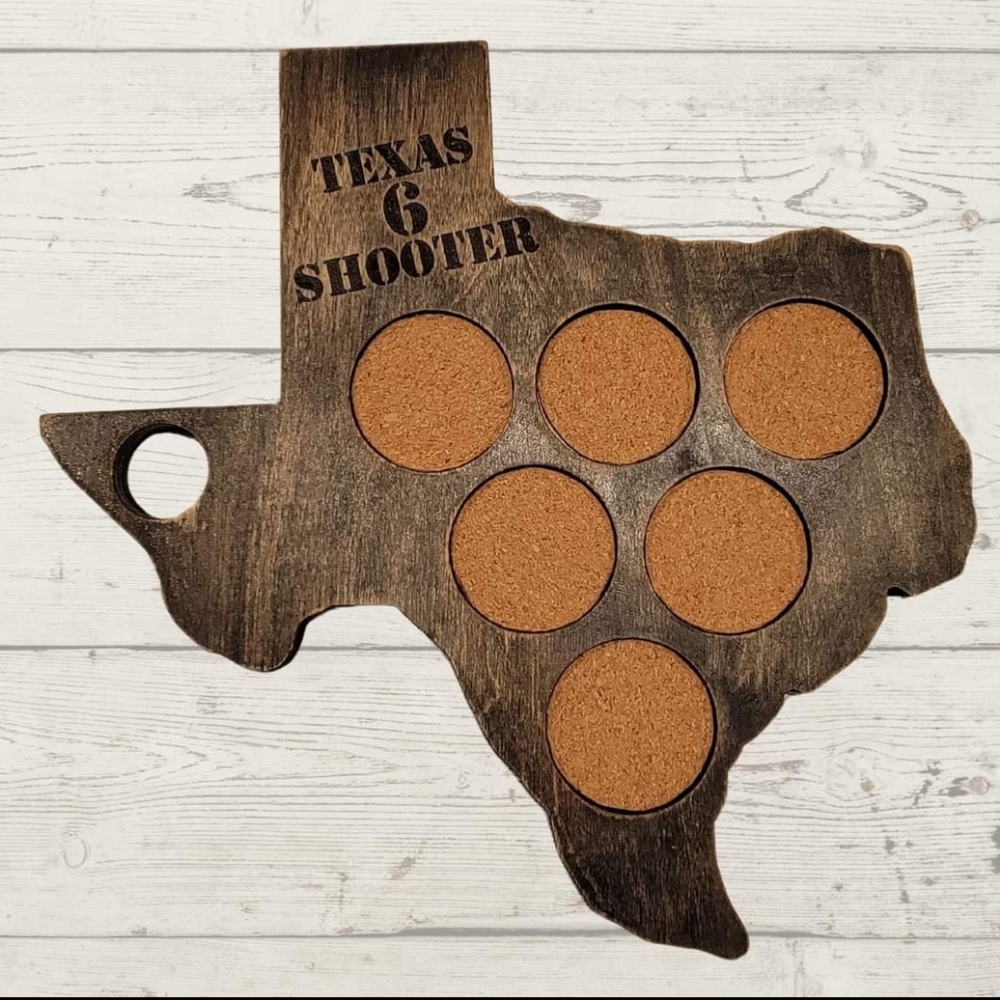 Texas Shot Glass Board